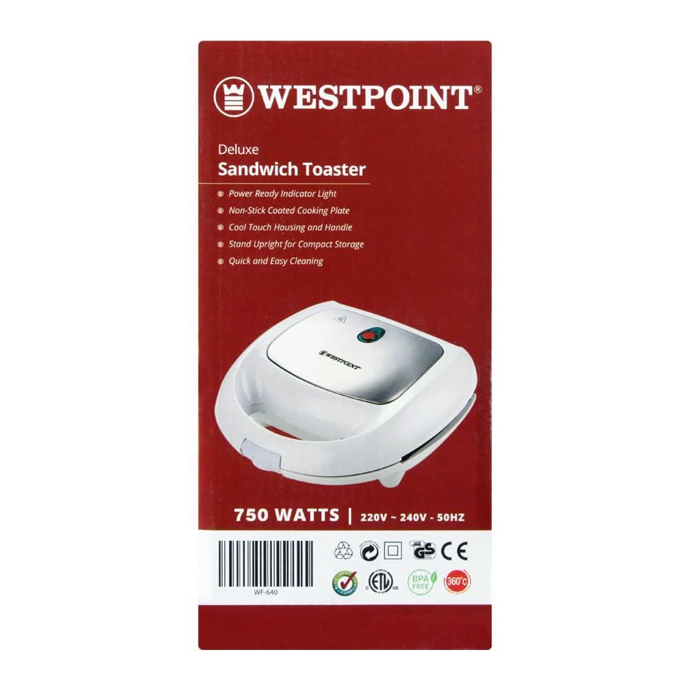 West Point Sandwich Maker WF-640, Home & Lifestyle, Toaster, Westpoint, Chase Value