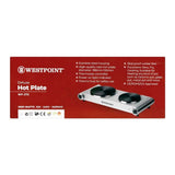 West Point Deluxe Double Hot Plate, WF-272, Toaster & Hot Plate, Westpoint, Chase Value