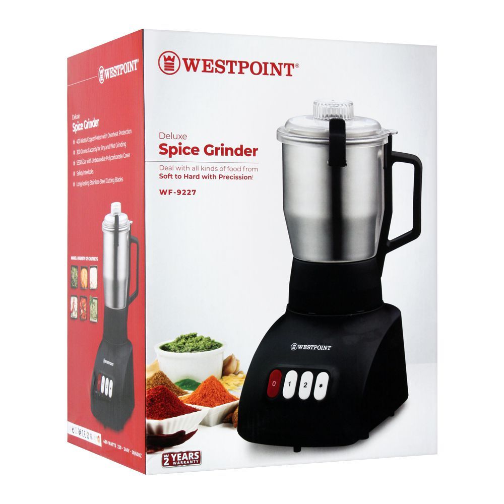 West Point Deluxe Spice Grinder, WF-9227, Juicer Blender & Mixer, Westpoint, Chase Value