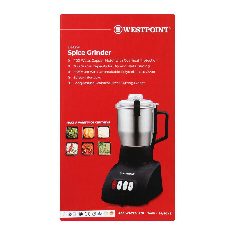 West Point Deluxe Spice Grinder, WF-9227, Juicer Blender & Mixer, Westpoint, Chase Value