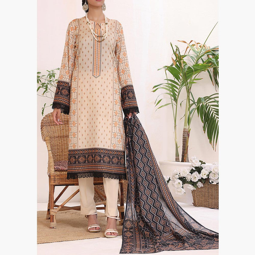 VS Misri Printed Lawn Unstitched 3Pcs Suit - 122, Women, 3Pcs Shalwar Suit, Vs Textile Mills, Chase Value