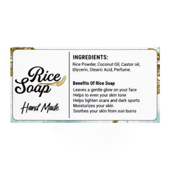 Saeed Ghani Rice Handmade Soap 100 gm, Soaps, Saeed Ghani, Chase Value