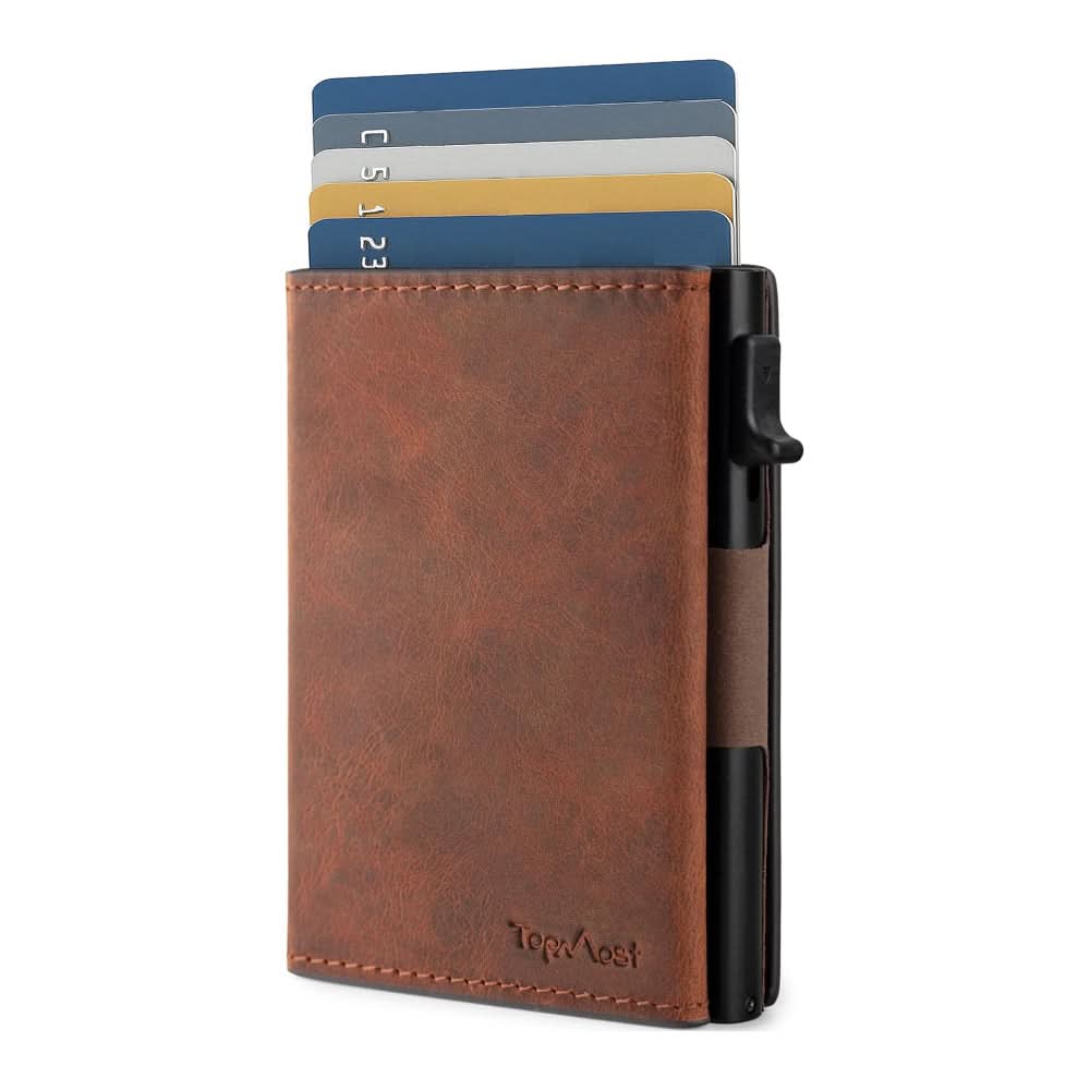 Aluminum Leather Popup Card Holder, Men's Wallets, Chase Value, Chase Value