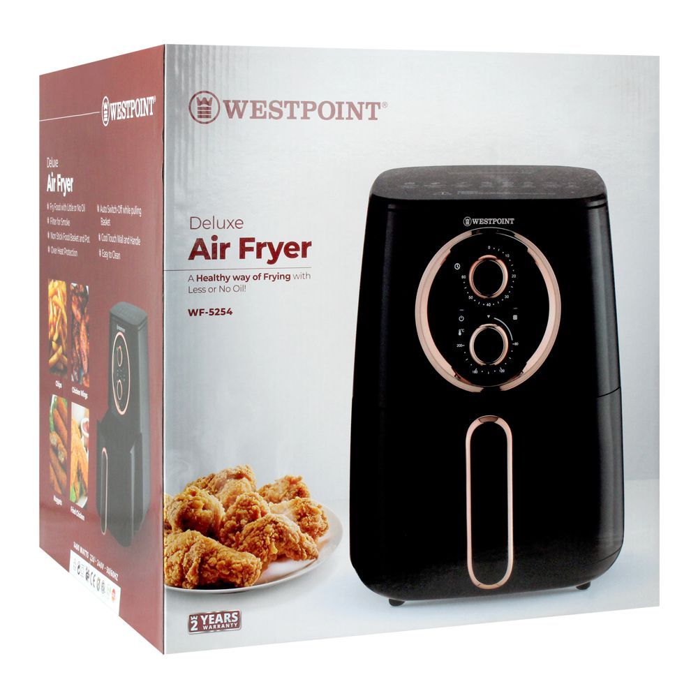 West Point Deluxe Air Fryer, 1400W, WF-5254, Microwave & Oven, Westpoint, Chase Value