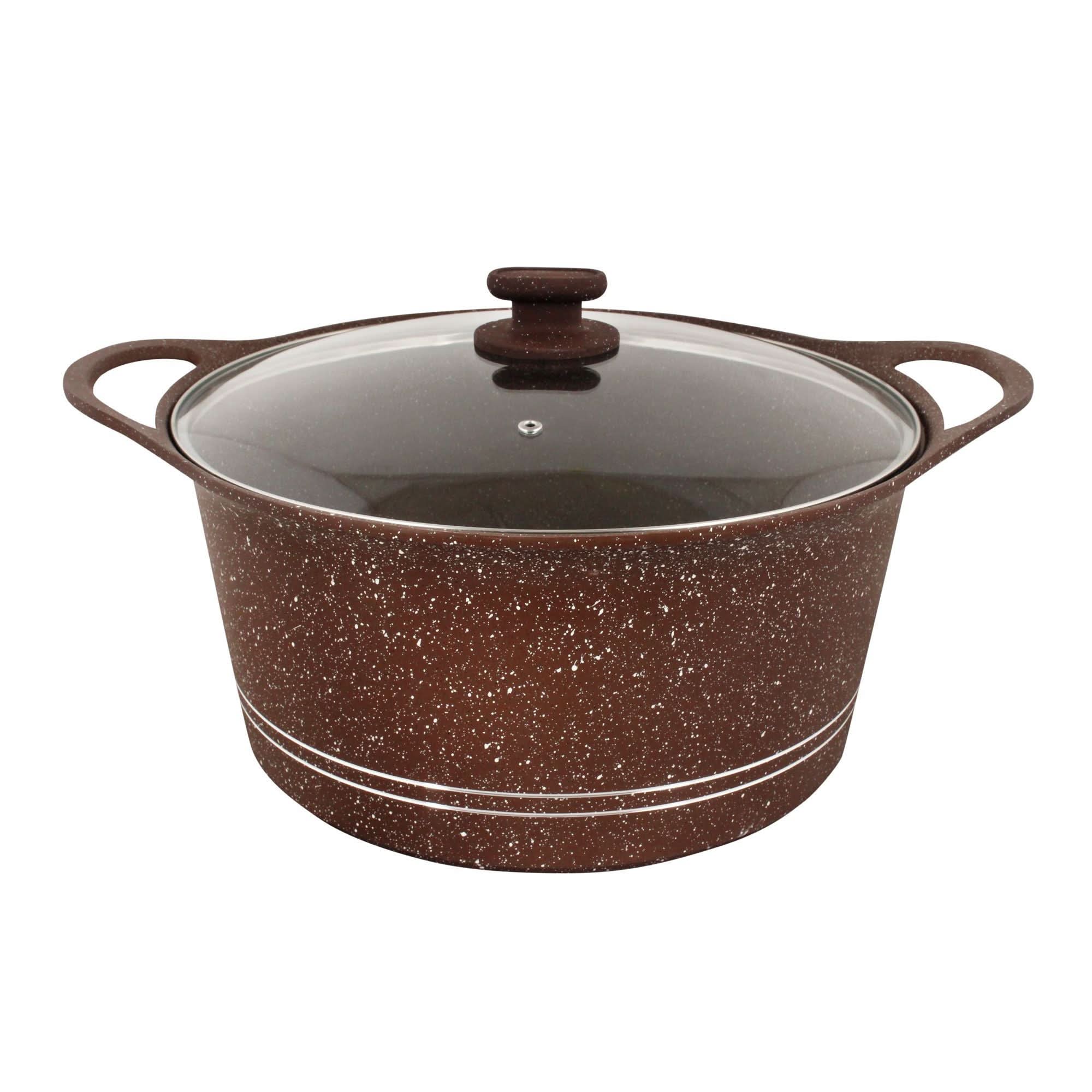 Sonex Soft Touch Knob Glory Pot 20cm, Black And Brown, 53122, Cookware & Pans, Sonex, Chase Value