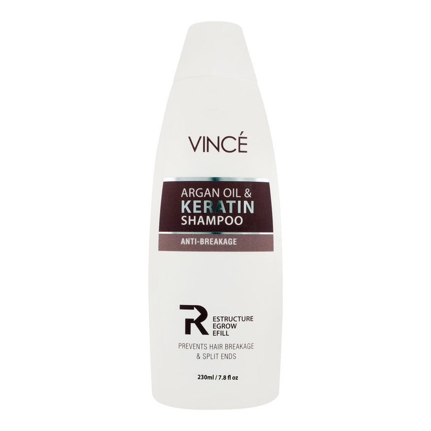 Vince Anti-Breakage Argan Oil & Keratin Shampoo, 230ml, Shampoo & Conditioner, Vince, Chase Value