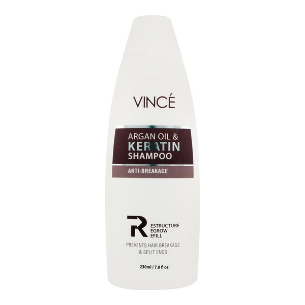Vince Anti-Breakage Argan Oil & Keratin Shampoo, 230ml, Shampoo & Conditioner, Vince, Chase Value