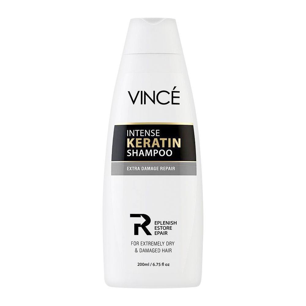 Vince Intense Keratin Extra Damage Repair Shampoo, For Extremely Dry & Damaged Hair, 230ml, Shampoo & Conditioner, Vince, Chase Value