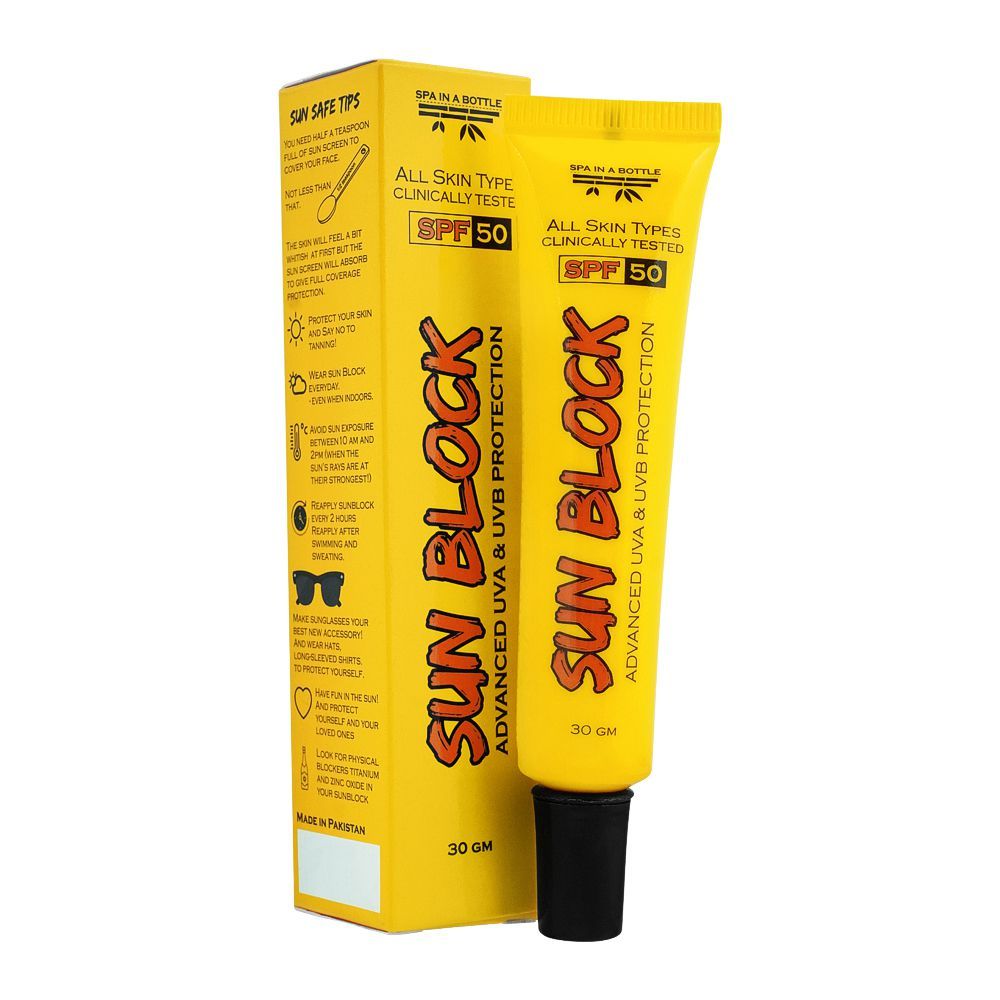 Spa In Sun Block SPF 50 30g, Sunscreens, Chase Value, Chase Value
