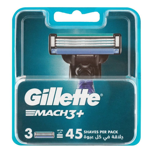Gillette Mach 3 Plus Cartridges 3-Pack, After Shaves, Gillette, Chase Value