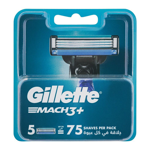 Gillette Mach 3 Plus Cartridges, 5-Pack