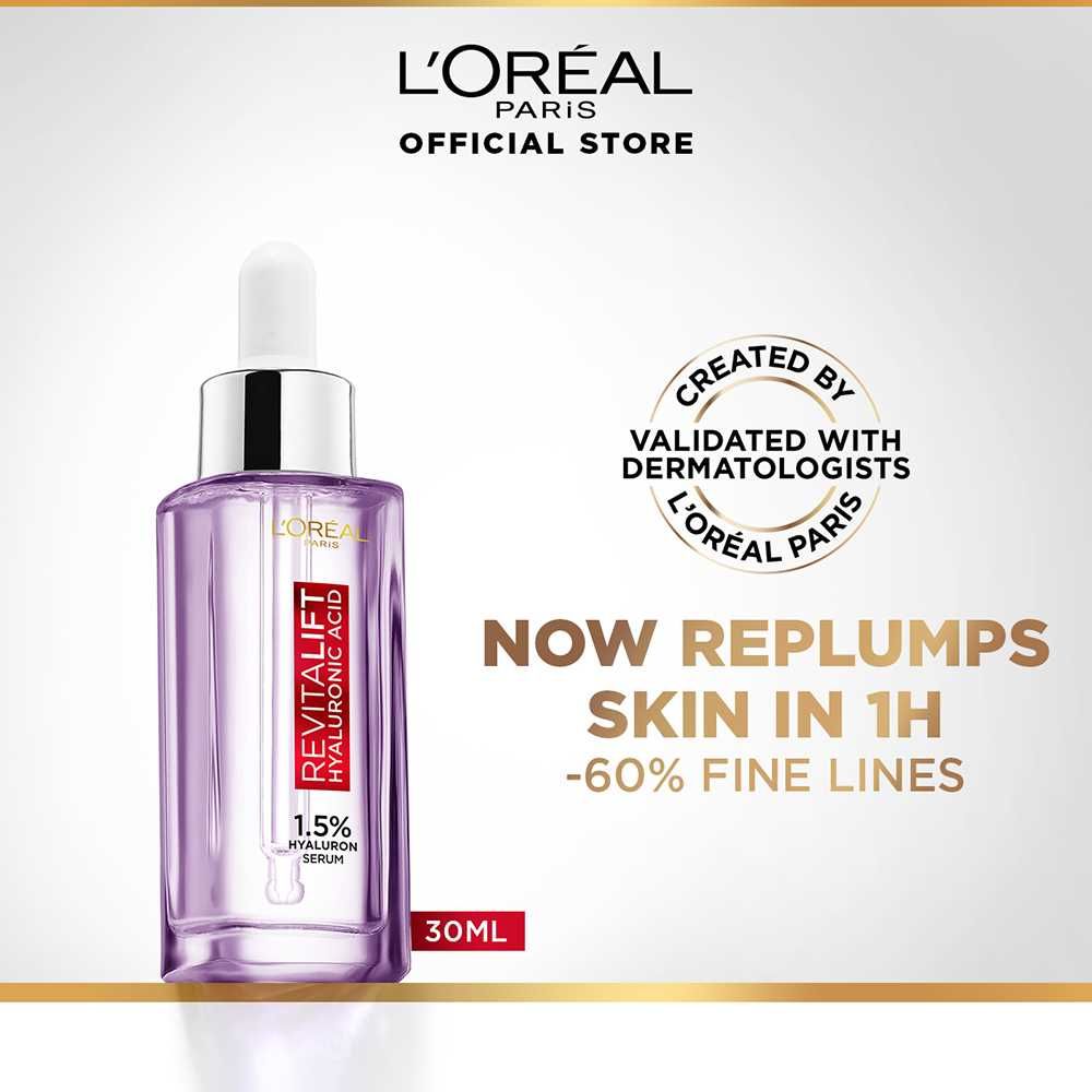 L'Oreal Paris Revitalift Hyaluronic Acid Serum, 30ml, Oils & Serums, Loreal, Chase Value