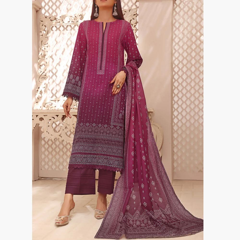 VS Misri Printed Lawn Unstitched 3Pcs Suit - 123, Women, 3Pcs Shalwar Suit, Vs Textile Mills, Chase Value