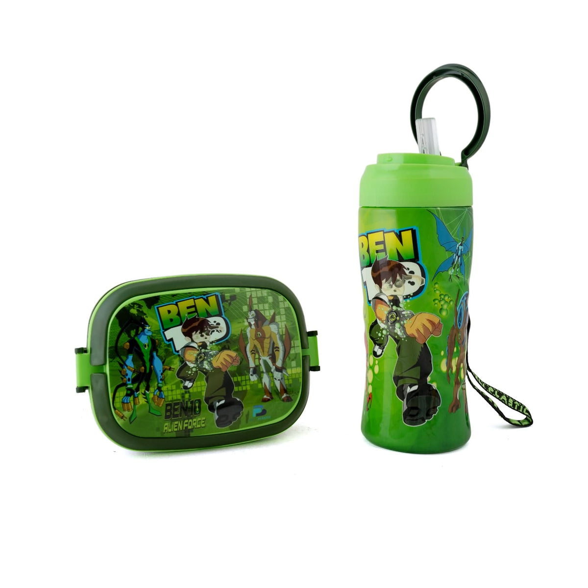 Water Bottle & Lunch Box 2Pc Pack - Green, Tiffin Boxes & Bottles, Chase Value, Chase Value