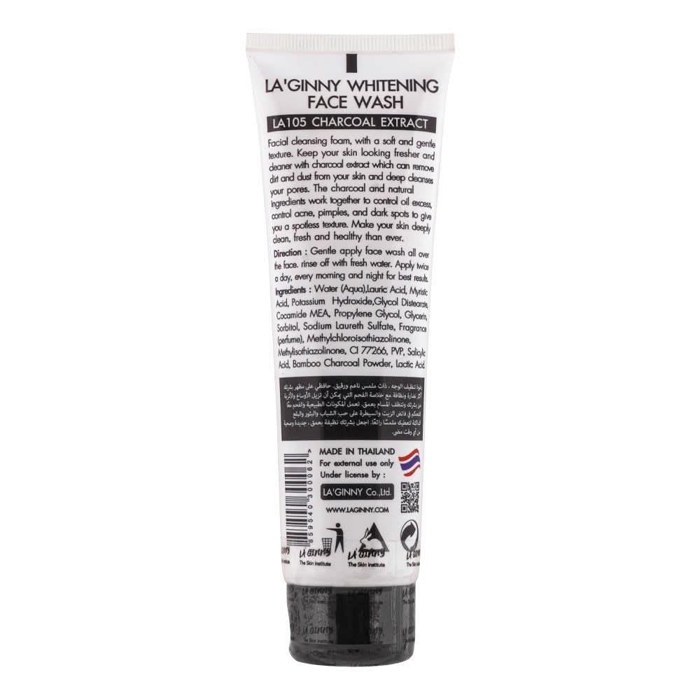 La Ginny Charcoal Extract Whitening Face Wash 100ml, Face Washes, La Ginny, Chase Value