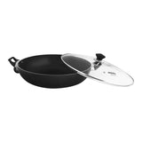 Kitchen King Imperial Classic Karai + Glass LID 32cm, Black, KK7021632, Cookware & Pans, Kitchen King, Chase Value