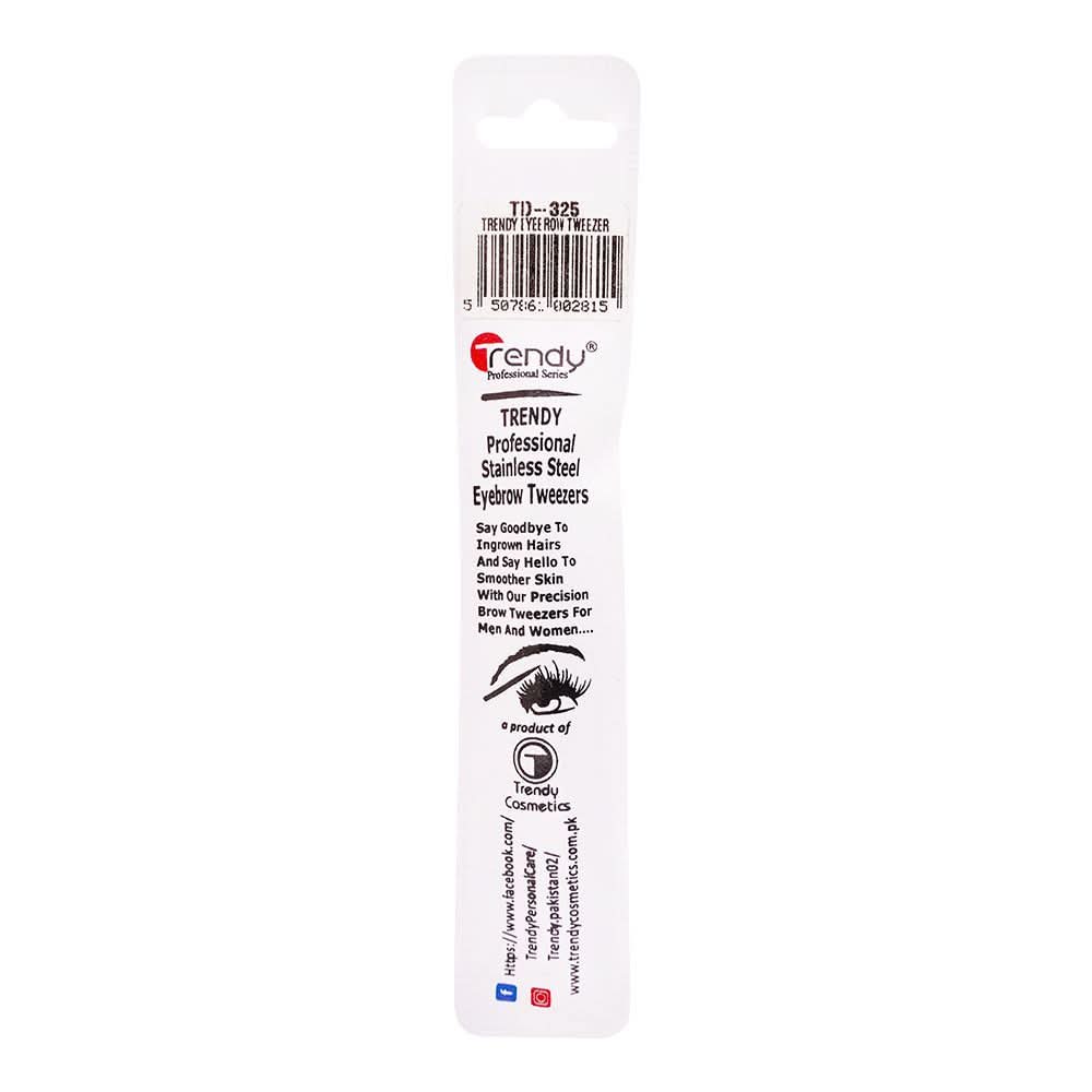 Trendy Eyebrow Tweezer Straight, TD-325, Beauty Tools, Trendy, Chase Value