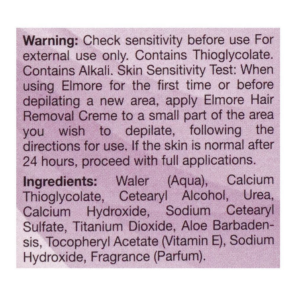 Elmore Quick & Gentle Soft & Smooth Lavender Fragrance Dry Skin Hair Removal Cream, 100g, Hair Removal, Elmore, Chase Value