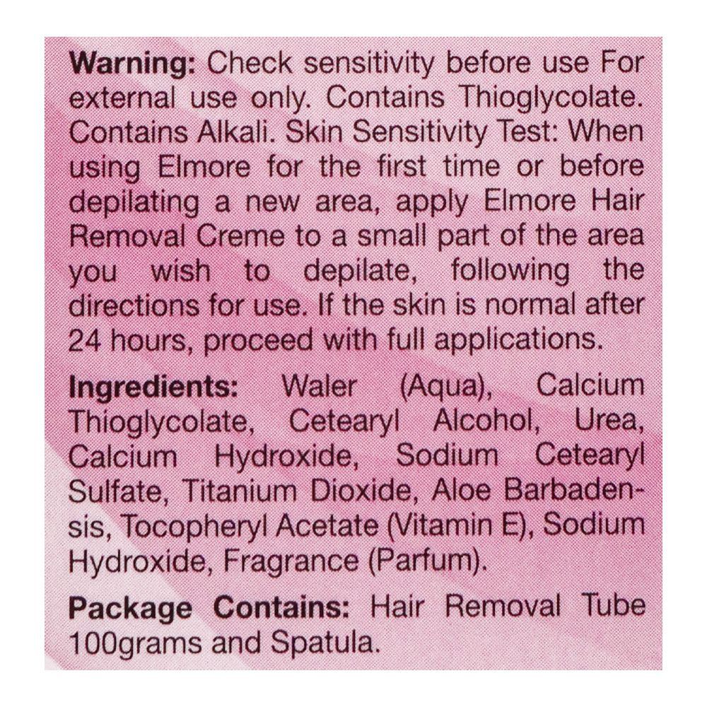 Elmore Quick & Gentle Soft & Smooth Rose Fragrance Normal Skin Hair Removal Cream, 100g, Hair Removal, Elmore, Chase Value