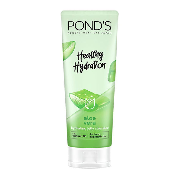 Pond's Healthy Hydration Aloe Vera Hydrating Jelly Cleanser With Vitamin B3, For Fresh & Hydrated Skin, 100g, Face Washes, Pond's, Chase Value