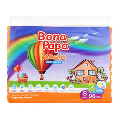 Bona Papa Magic Baby Diapers, S Mini, No. 2, 3-6kg, 96-Pack, Diapers & Wipes, Bona Papa, Chase Value