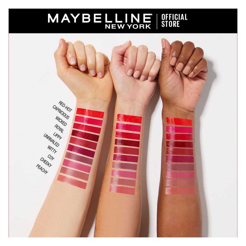 Maybelline New York Superstay Vinyl Ink Longwear Liquid Lipstick, 65, Saucy, Lipstick, Maybelline, Chase Value