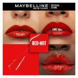 Maybelline New York Superstay Vinyl Ink Longwear Liquid Lipstick, 25, Red-Hot, Lipstick, Maybelline, Chase Value