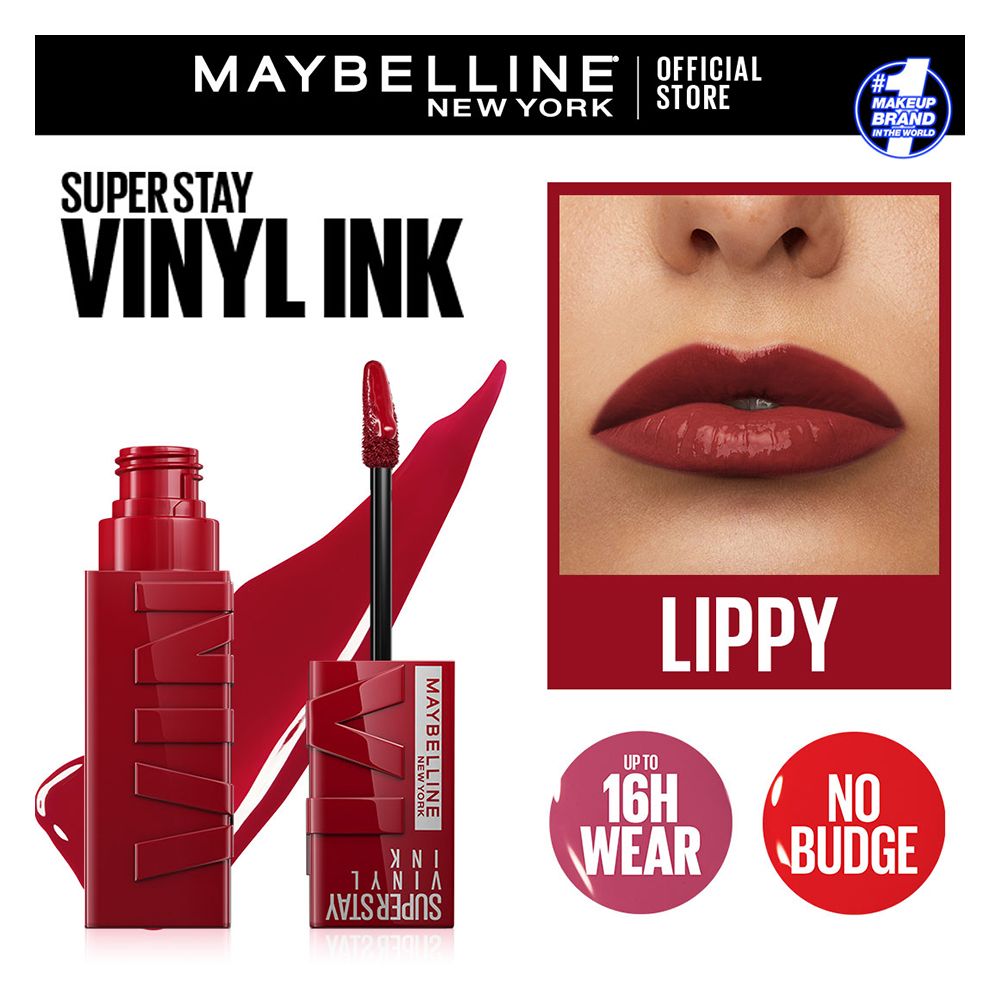 Maybelline New York Superstay Vinyl Ink Longwear Liquid Lipstick, 10, Lippy, Lipstick, Maybelline, Chase Value