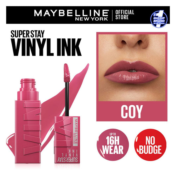 Maybelline New York Superstay Vinyl Ink Longwear Liquid Lipstick, 20, Coy, Lipstick, Maybelline, Chase Value