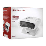 West Point Deluxe Mini Heater And Cooler, 200-500 Watts, WF-5140, Home & Lifestyle, Heater, West Point, Chase Value