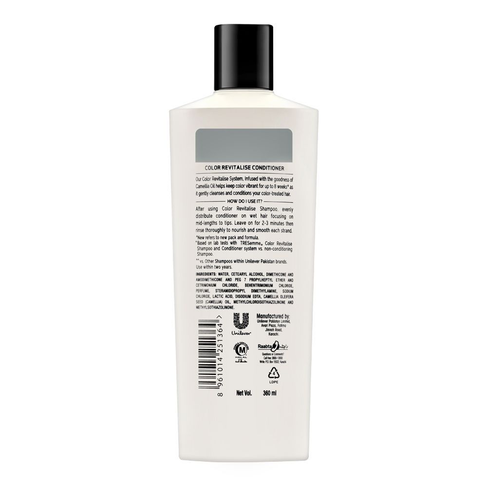 Tresemme Color Revitalise With Camelia Oil Conditioner, 360ml, Shampoo & Conditioner, Tresemme, Chase Value