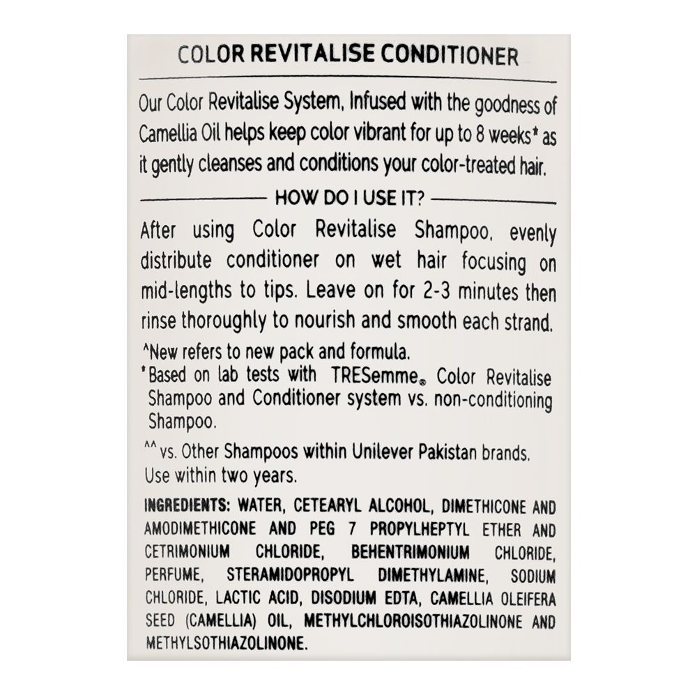 Tresemme Color Revitalise With Camelia Oil Conditioner, 360ml, Shampoo & Conditioner, Tresemme, Chase Value