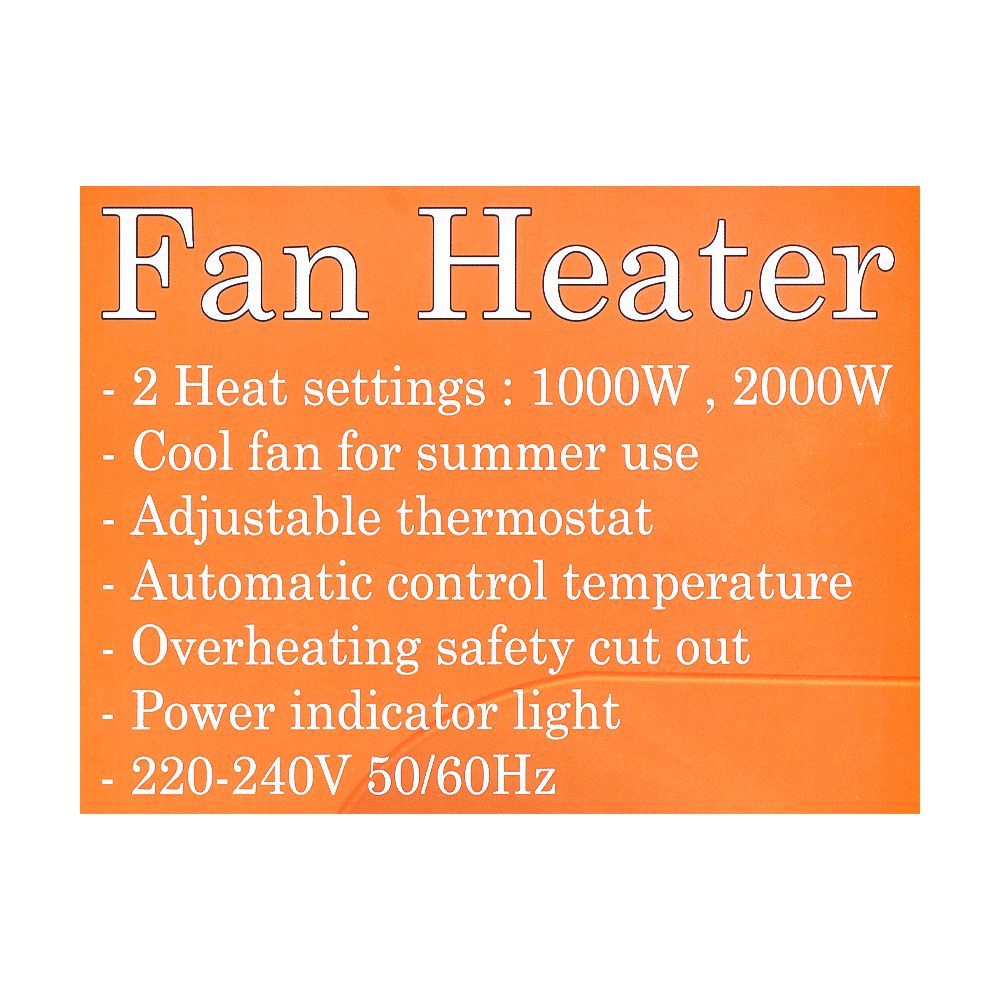 Sayona Fan Heater, 2000W, SFH-7057, Home & Lifestyle, Heater, Sayona, Chase Value