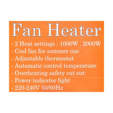 Sayona Fan Heater, 2000W, SFH-7057, Home & Lifestyle, Heater, Sayona, Chase Value