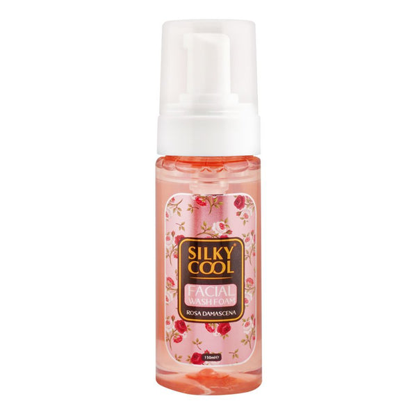 Silky Cool Extra Rosa Damascena Facial Wash Foam, 150ml, Facial Masks, Silky Cool, Chase Value