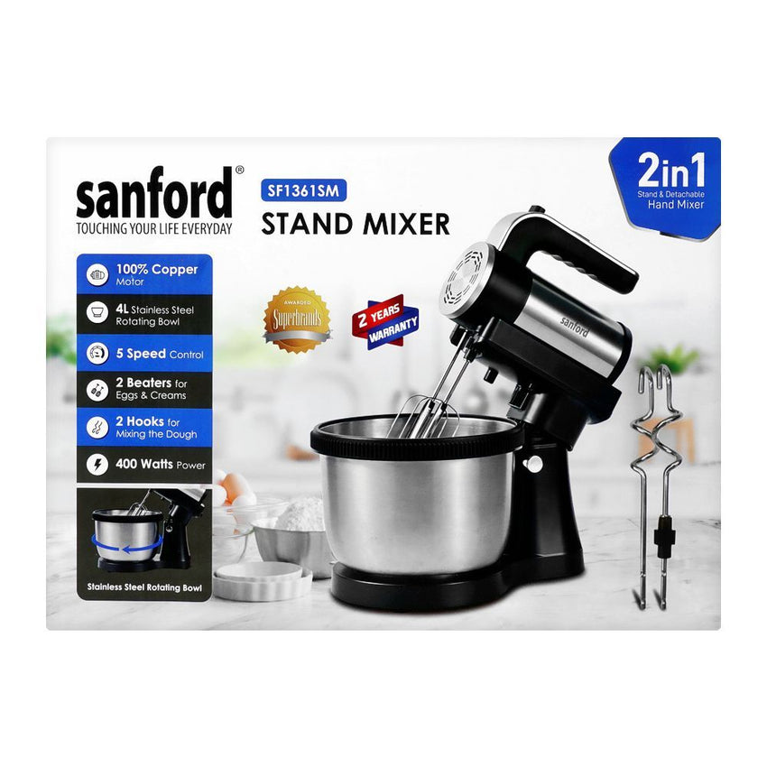 Sanford Stand Mixer, 4 Liter Capacity, 400W, SF-1361SM