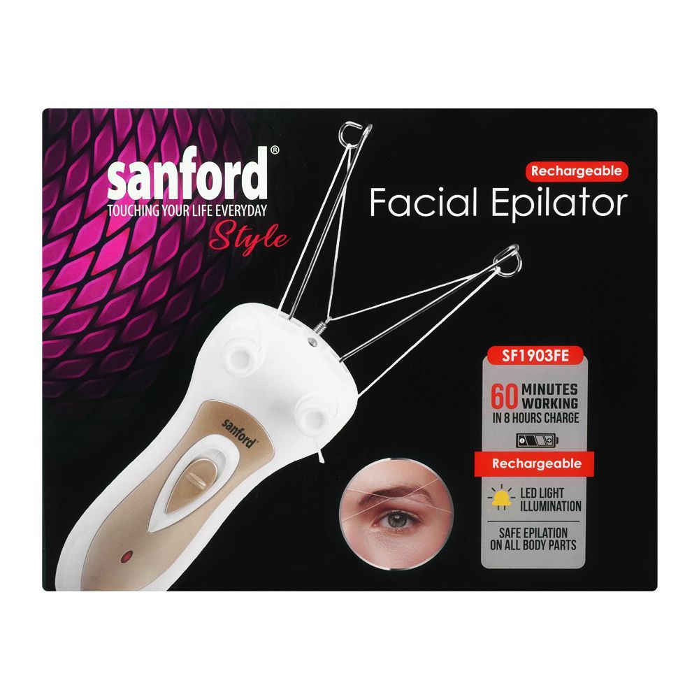 Sayona Rechargeable Facial Epilator, Sf1903Fe, Emergency Lights & Torch, Sayona, Chase Value
