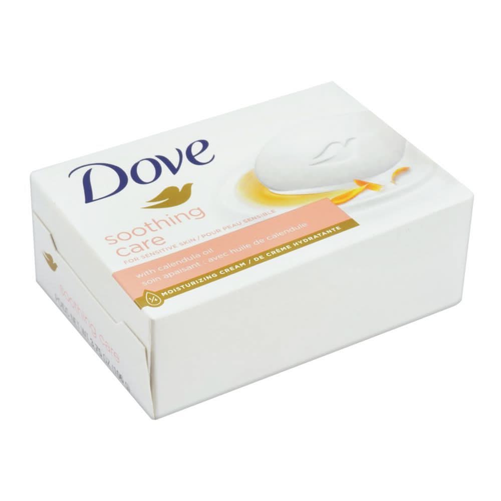 Dove Soap Soothing Care With Calendula Oil, 106g, Soaps, Dove, Chase Value