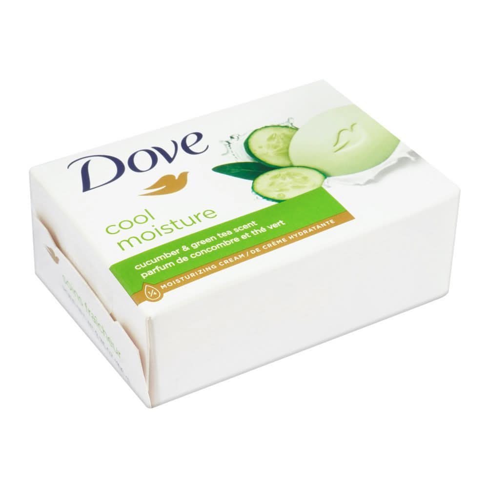 Dove Soap Cool Moisture Cucumber & Green Tea, 100g, Soaps, Dove, Chase Value