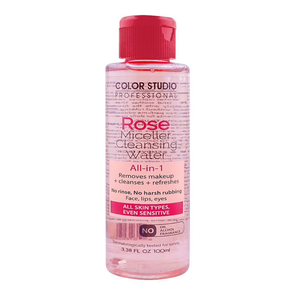 Color Studio Rose All-In-1 Miceller Cleansing Water - 100ml, Skin Treatments, Color Studio, Chase Value