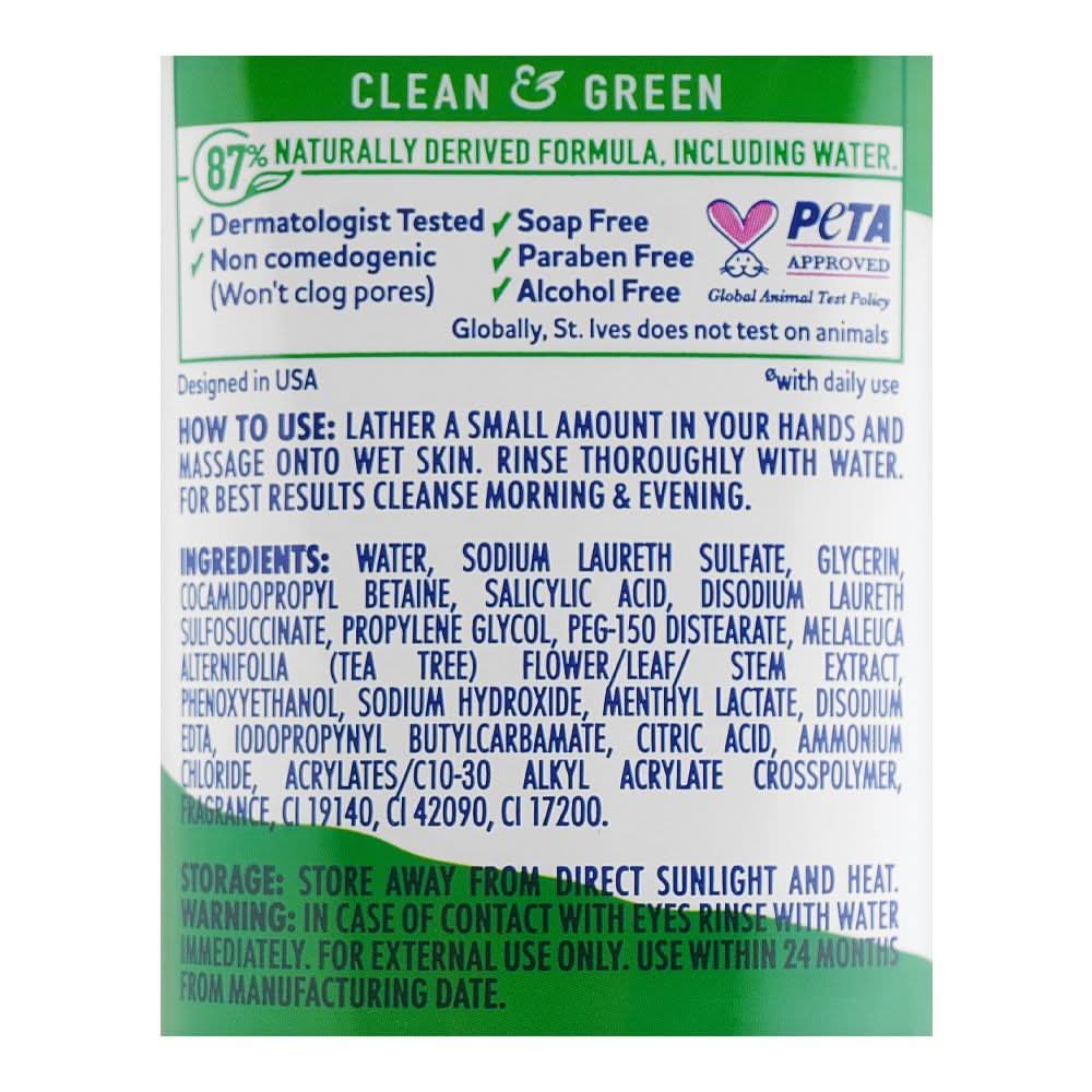 Stives Pimple Clear Tea Tree Face Wash, 50g, Face Washes, Stives, Chase Value
