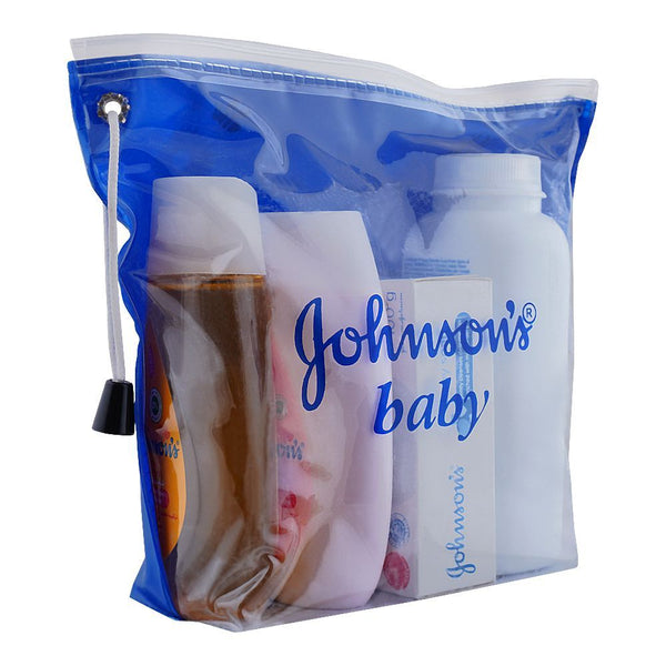 Johnson'S Baby Essentials Kit Shampoo + Powder + Soap + Lotion, 4-Pack