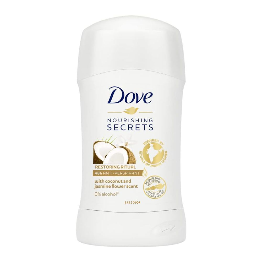 Dove Nourishing Secrets Restoring Ritual Anti-Perspirant Deodorant Stick For Women, 40G, Body Roll On & Sticks, Dove, Chase Value
