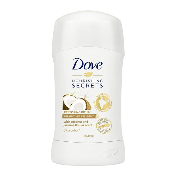 Dove Nourishing Secrets Restoring Ritual Anti-Perspirant Deodorant Stick For Women, 40G, Body Roll On & Sticks, Dove, Chase Value