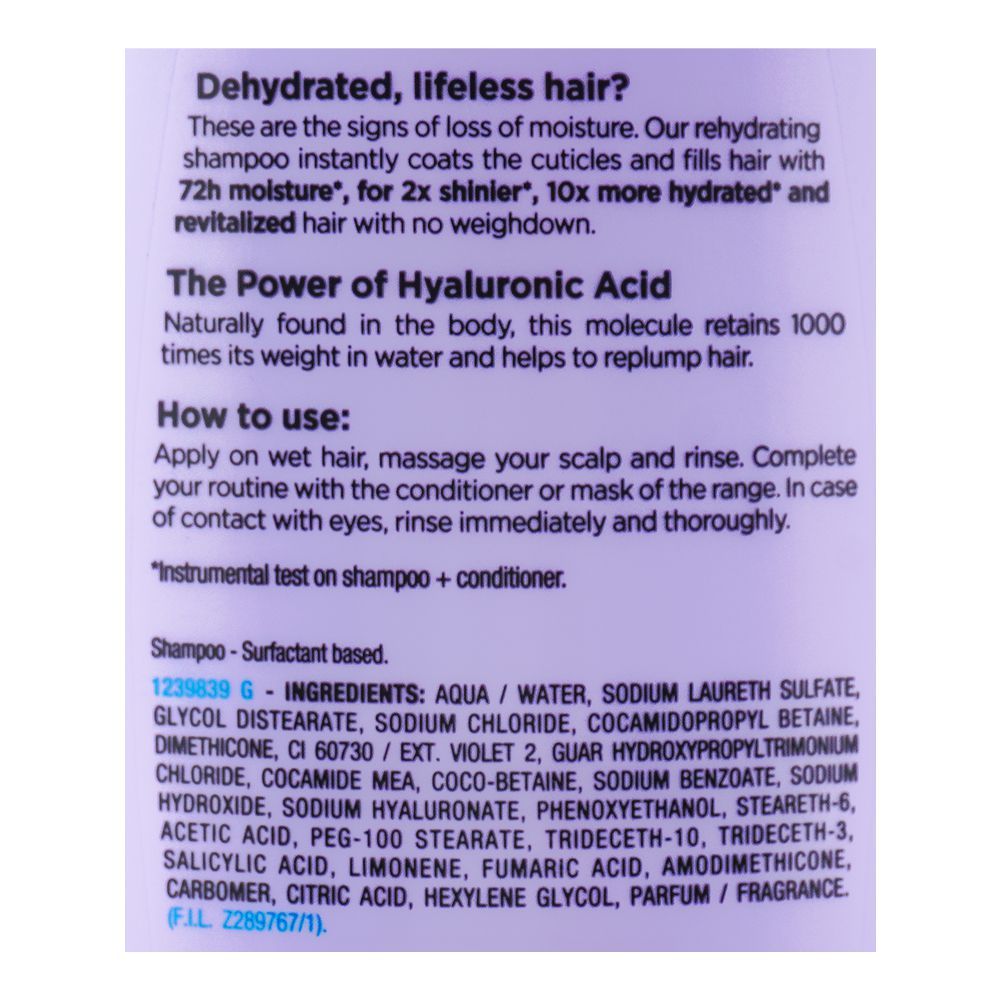 L'Oreal Paris Elvive Hyaluron Moisture 72H Moisture Filling Shampoo, 175ml, Shampoo & Conditioner, Loreal, Chase Value