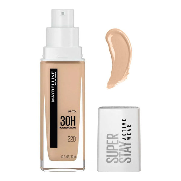 Maybelline New York Superstay Active Wear Up-To 30H Foundation, 220, 30ml, Foundation, Maybelline, Chase Value