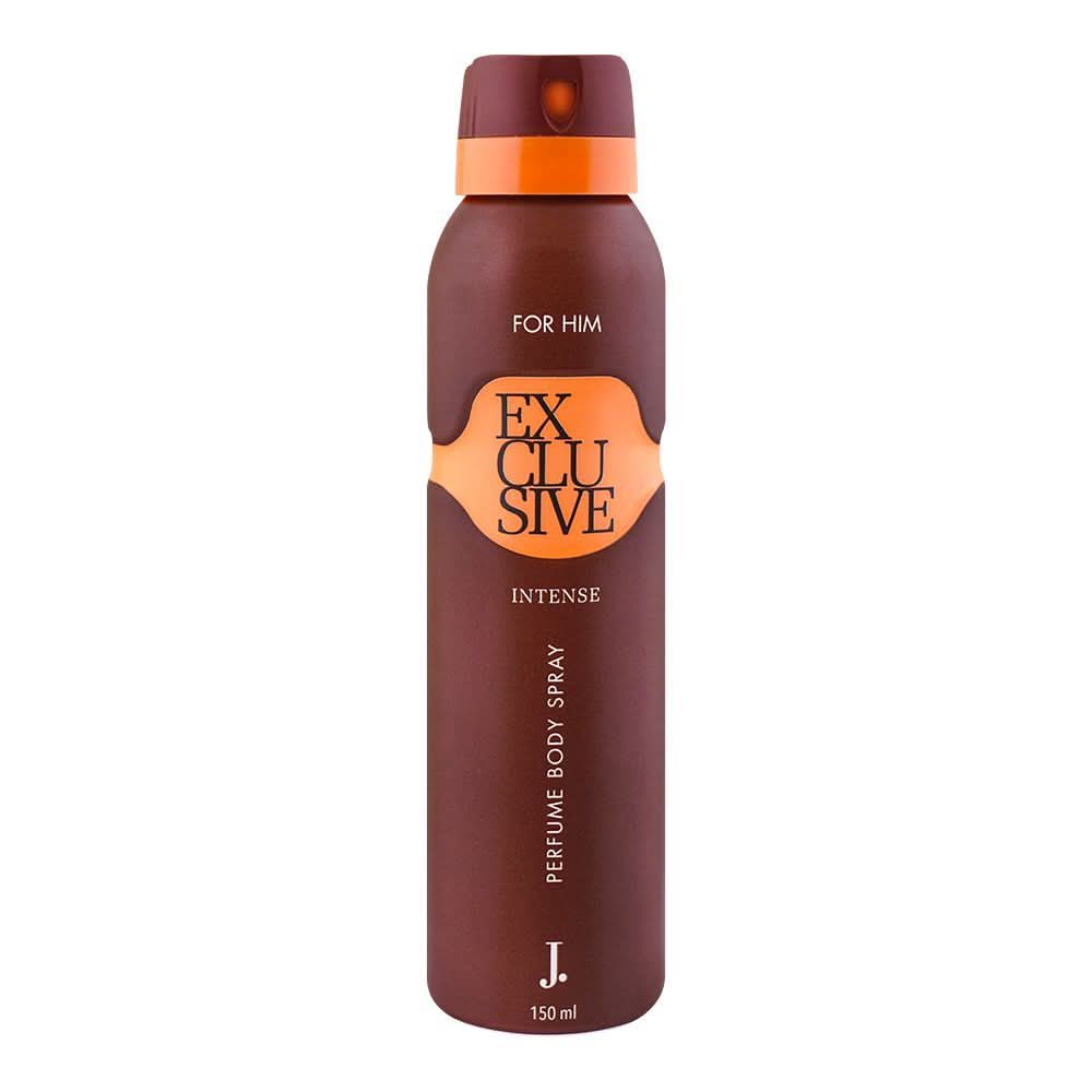 Junaid Jamshed J. Exclusive Intense Perfume Body Spray, For Men, 150ml, Men Perfumes, Junaid Jamshed, Chase Value