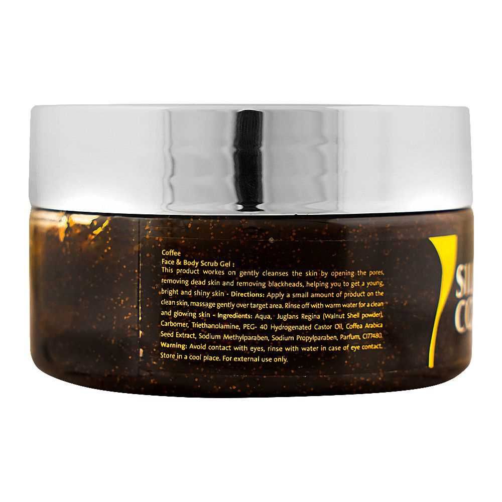 Silky Cool Coffee Face & Body Scrub, For All Skin Types, 200ml, Scrubs, Silky Cool, Chase Value