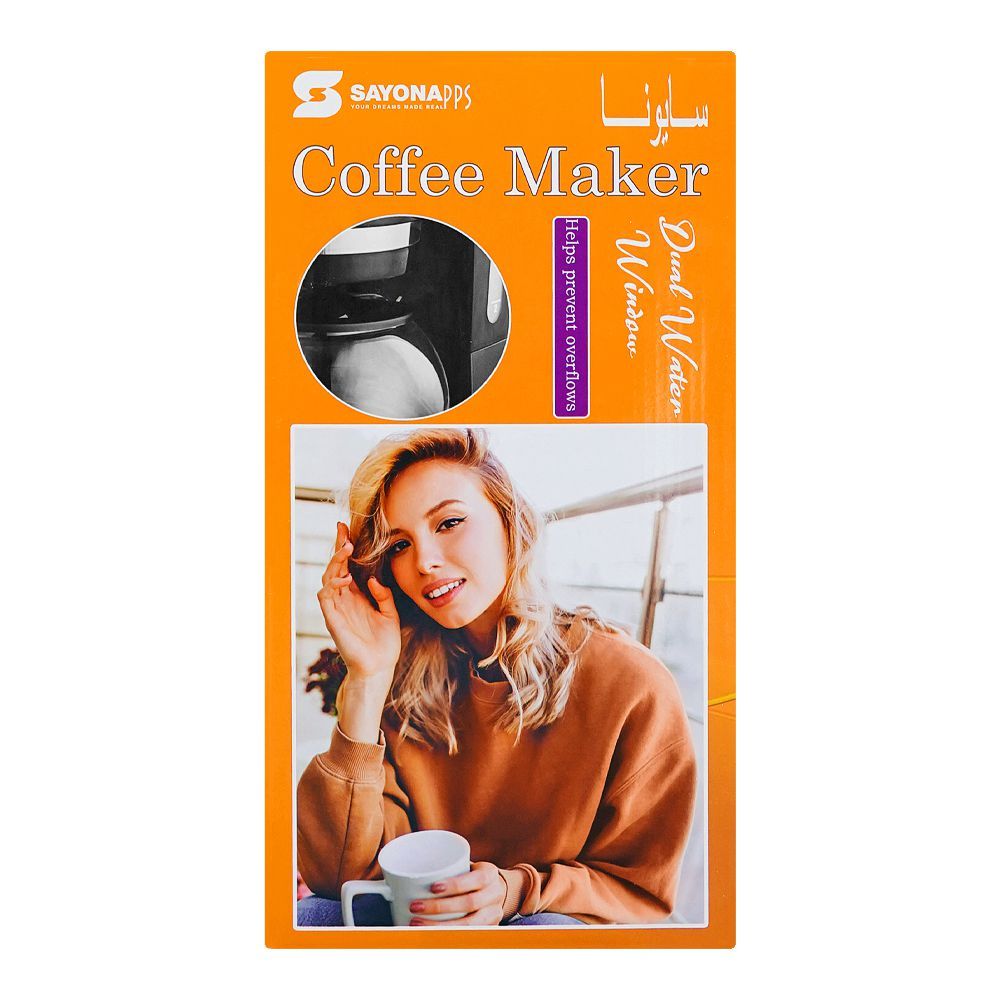 Sayona 12 Cups Coffee Maker, 670-800W, SCM-4432, Coffee Maker & Kettle, Sayona, Chase Value