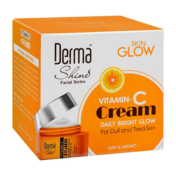 Derma Shine Skin Glow Day & Night Vitamin-C Cream, For Dull & Tired Skin, 50G